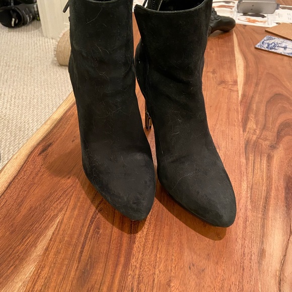 Suede Leather Ankle Boots - Picture 3 of 3